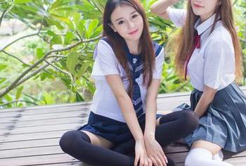 IMiss爱蜜社 - 朱可儿Flower的校服图包，谁说校服不能穿得有些意思？
