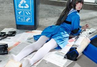在线找到九柒喵的少女原图，段子再现，让人燃！