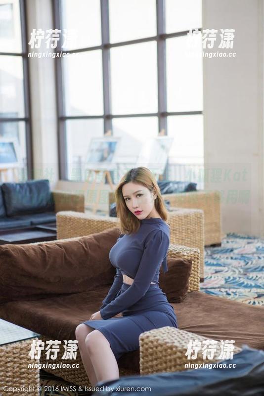 爱蜜社 - 黑色写真无处不在，小狐狸Kathryn偏偏把原图圈了出来，眼睛不够用啊！-柠荇潇